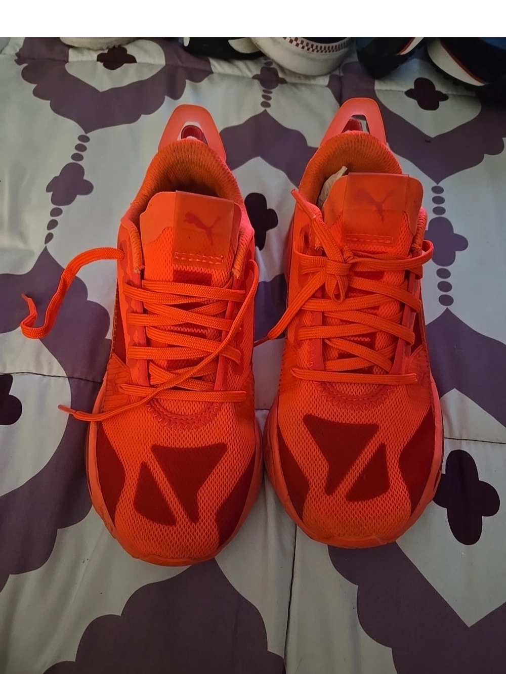 Puma LQDCELL Optic Sheer Sneakers Shoes Casual Orange Size 4.5C Youth  B18